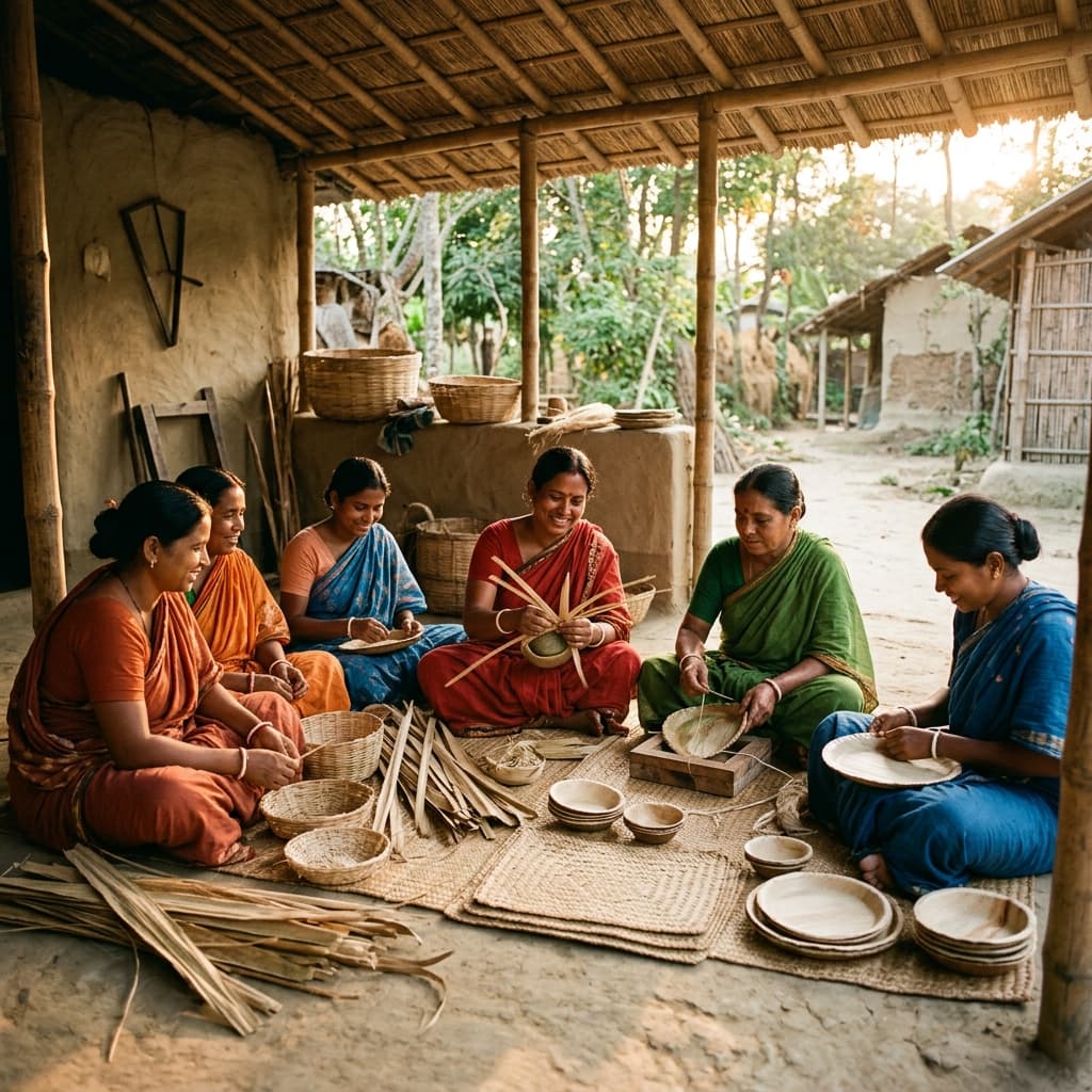 Rural women artisans at work